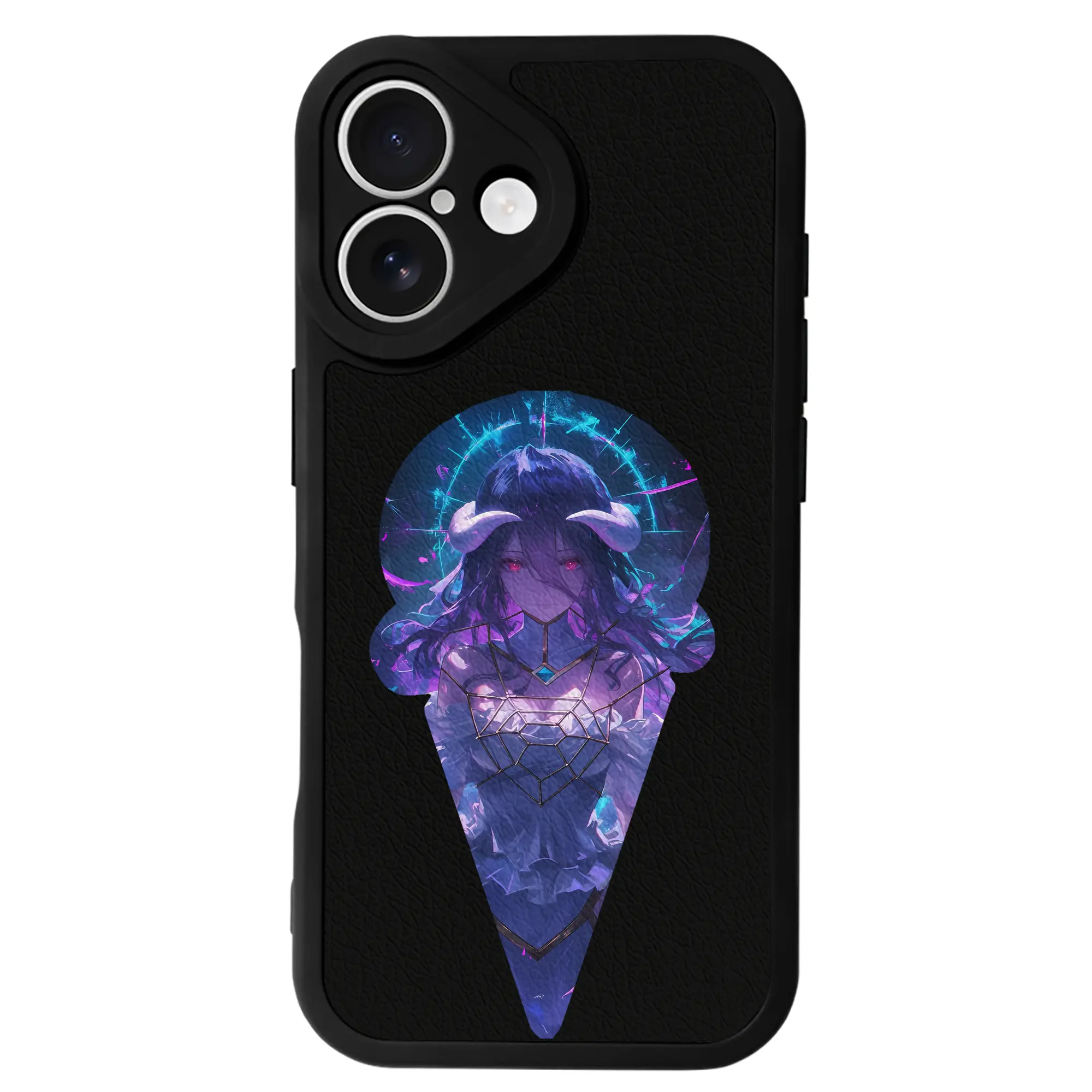 オーバーロード グッズ アルベド - IPhone 16シリーズ対応 ・ シリコンスマホケース ・ レザー調 ・ 高精度フィット ・ 耐衝撃 ・ ワイヤレス充電対応 ・ 精密カット